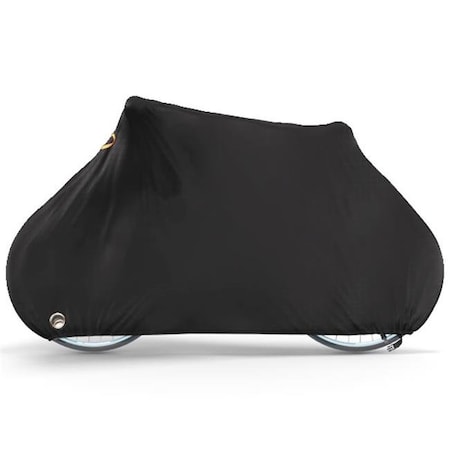 KapscoMoto BC02-B Deluxe Single Bike Cover Waterproof Outdoor Travel Storage Cover - Black